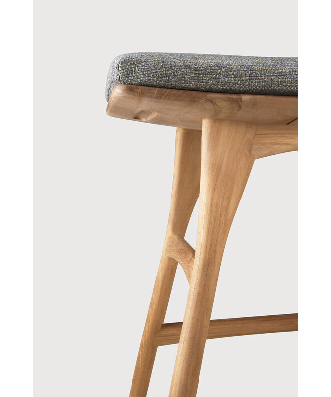 Osso Outdoor Teak Bar Stool, Mocha