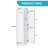 Freestanding Tall Bathroom Cabinet With Adjustable Shelves, With Hooks And Drawer, Mdf Board-3446759