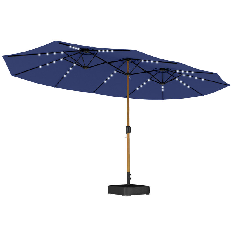 446cm Market Parasol, Blue