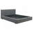 Weselyn Graphite Upholstered Platform Bed
