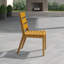 Algarve Teak Patio Dining Chair with Cushion (Set of 2)-1351656929