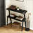 Wooden 2-Tier Side Table with Cherry Finish