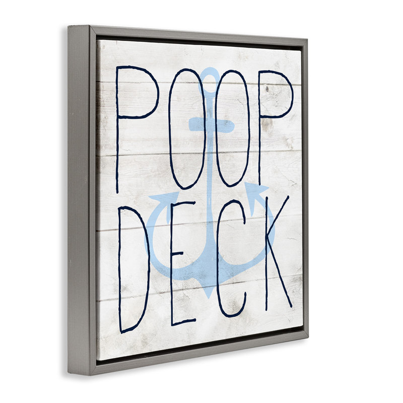 Pont de plage amusant, Cadre flottant gris lustré, H 18 po x l 18 po