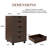 Bucherie Elegant 5-Drawer Decorative Filing Cabinet on Wheels – Durable Lateral Wood File Cabinet for Streamlined Office Storage and Enhanced Organization-559183477