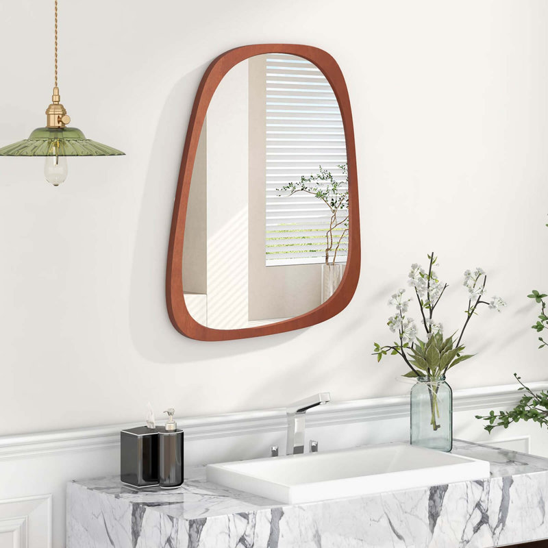 Miroir asymétrique en bois manufacturé Ilan