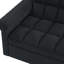 Loveseats Sofa Bed With Pull-Out Bed,Adjsutable Back-Black