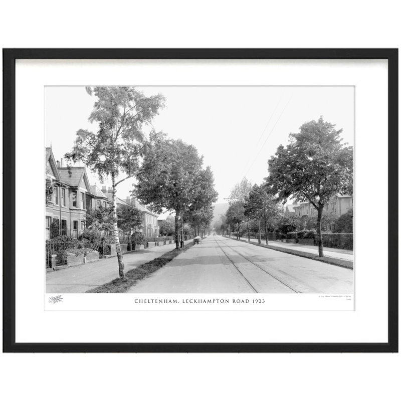 Cheltenham, Leckhampton Road 1923 by Francis Frith - Single Picture Frame Print, 40cm H x 50cm W x 2.3cm D