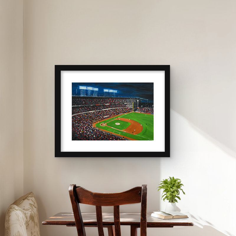 Baseball Game Framed Matted Print | Hobbies Home Decor