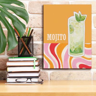 «Mojito» par Yvette St. Amant, art mural sur toile, 12 po x 16 po