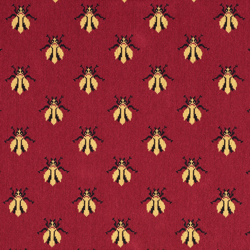 Bee Épinglé Fabric, Red