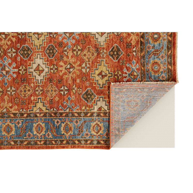 Earland Performance Hand Knotted Wool Oriental Indoor Rug, Rectangle 2' x 3'