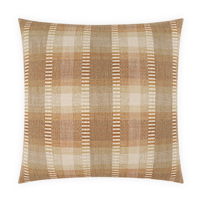 Evan Square Pillow Cover & Insert, Square 24", Sedona
