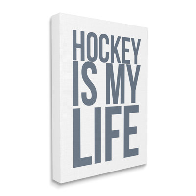 Hockey sur toile, art mural par Leah Straatsma