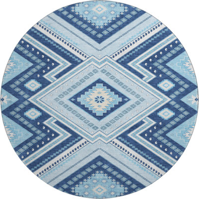Premium Machine Washable Guada AMF1010 Tribal Rug