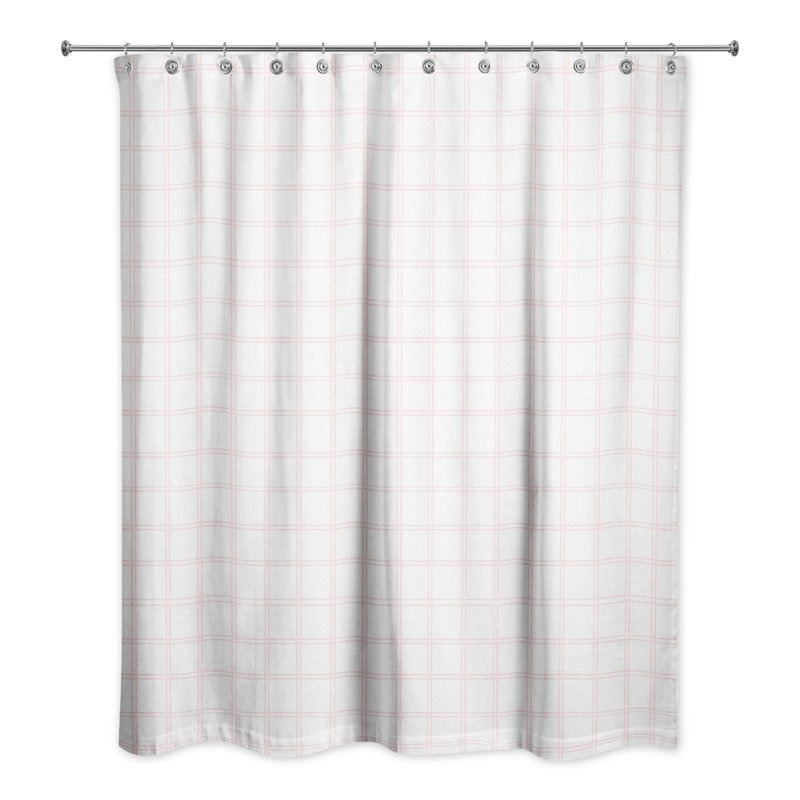 Jade Plaid Shower Curtain