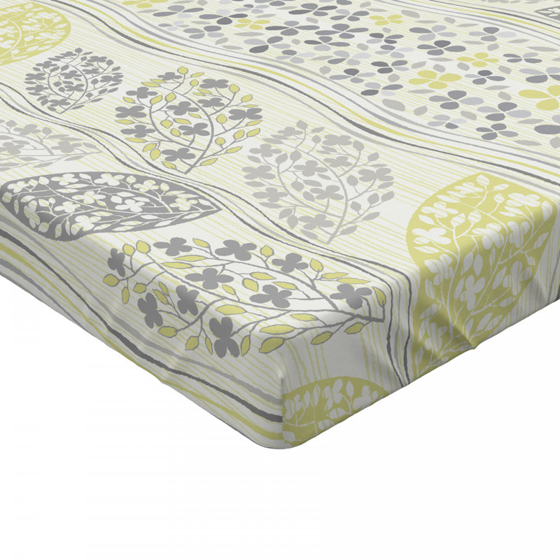 Microfiber Floral Fitted Sheet, Queen Fitted Sheet