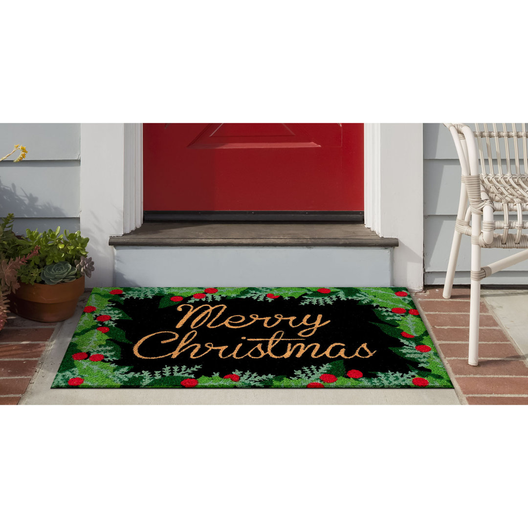 Huitt Non-Slip Christmas Indoor Doormat The Holiday Aisle®