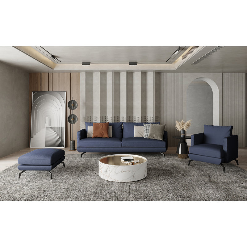 Unic 2 Seater Sofa, Navy blue
