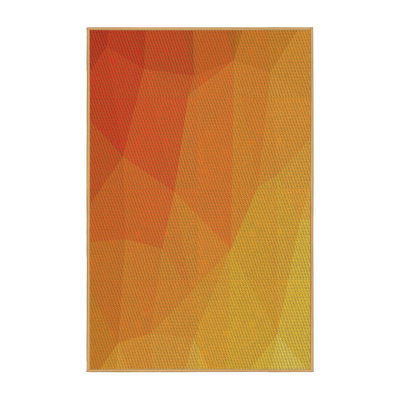 Tapis jaune à motifs 3827