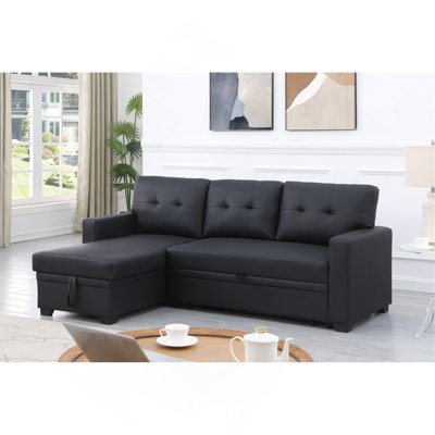 Canapé modulaire rembourré polyvalent avec rangement et design convertible