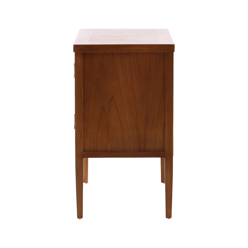 Furniture Classics Regis Natural Mindi Wood 2-Drawer Chest