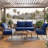 24 x 24 x 6.2 inch Sunbrella® Outdoor Replacement Chair Cushions & Pillows Set,Durable, Weather-Resistant Design-1310214967-1316154559