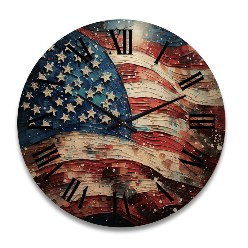 Horloge murale en bois massif Antiqua, Très grand