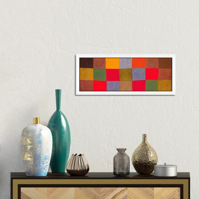 New Harmony by Paul Klee - 1 Piece Floater Frame Panoramic Painting on Canvas