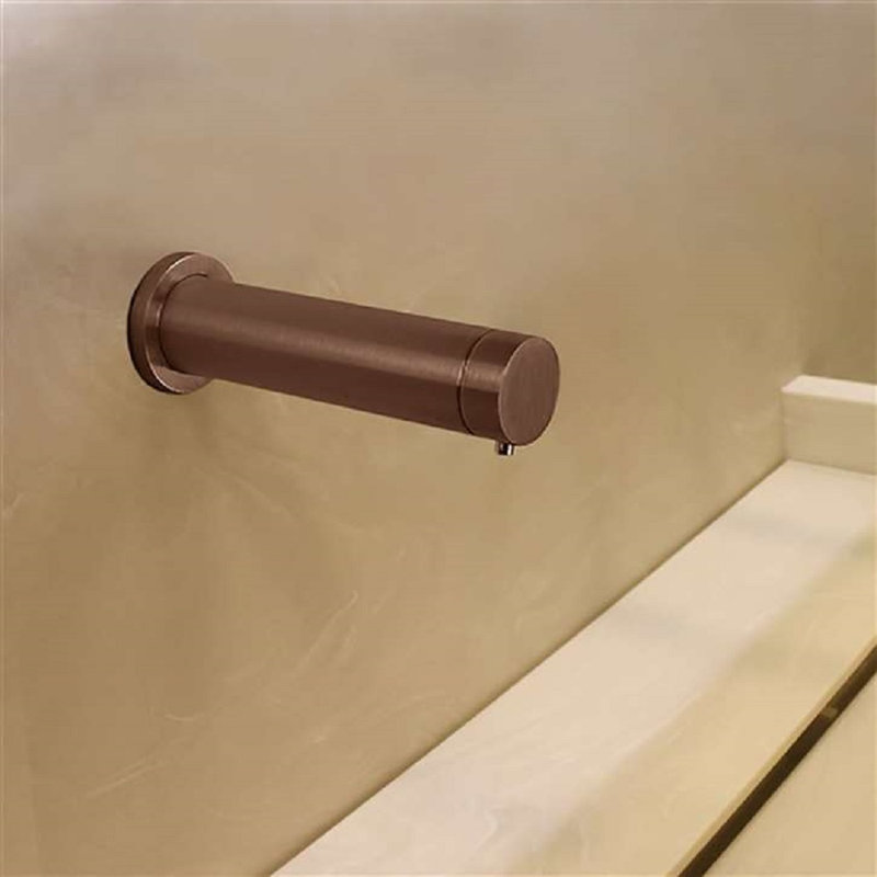 Distributeur de savon mural automatique Fontana Reno, Bronze huilé clair