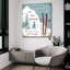  «Powder Days» par Elizabeth Tyndall, art mural en verre acrylique, 36 po x 36 po-1711783391
