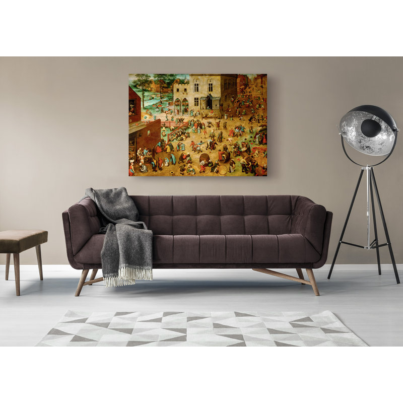Children’s Games by Pieter Bruegel The Elder - Wrapped Canvas Painting, 60cm H x 80cm W x 4cm D