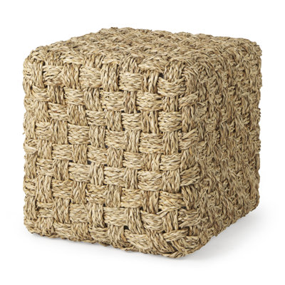 Runa 17.7" Wide Square Pouf Ottoman