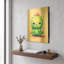 « Monstre des fruits coupés 3 » par Momart, décoration murale en métal doré, 30,5 cm x 40,5 cm-270481919