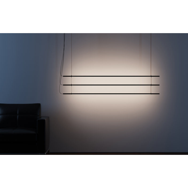 Luminaire suspendu moderne à 3 lumières pour îlot de cuisine T.O., Chrome, Chromé / gris pâle
