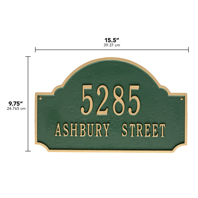 Fitzwilliams 2-Line Wall Wall Mount, Yes, Green/Gold