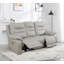 Ensemble de salon inclinable électrique en cuir véritable 3 pièces Gappu