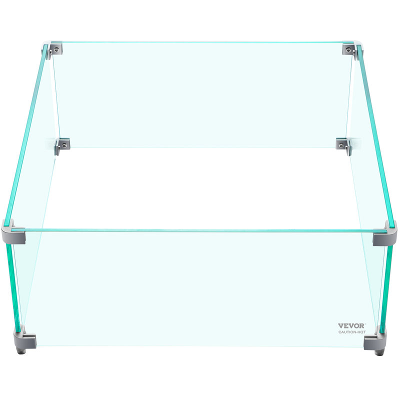Accessoire de foyer en verre 22 po x 22 po