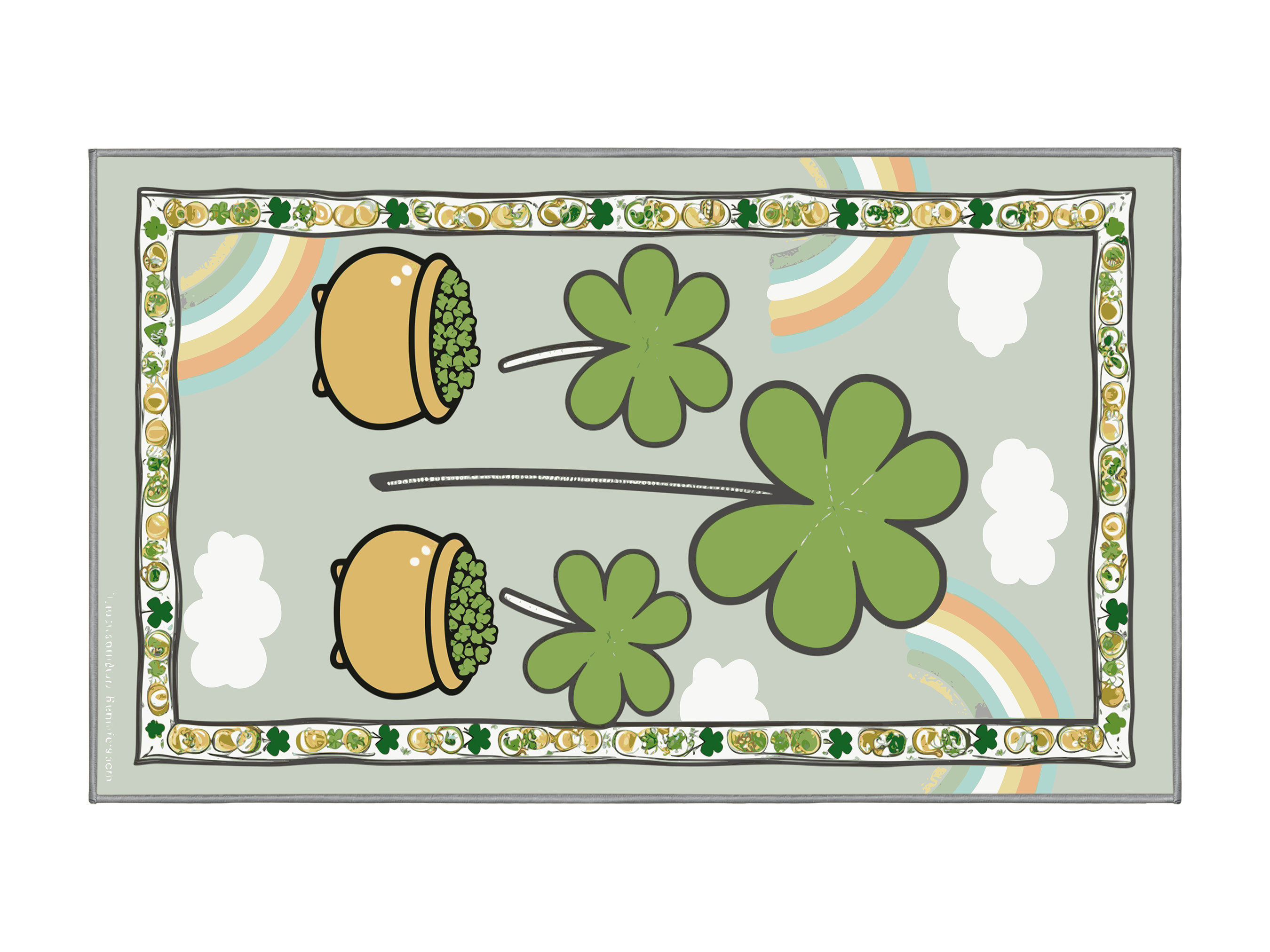 The Holiday Aisle® Washable Saint Patrick's Day Clover Leprechaun ...