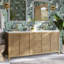 Benita 72" Rattan and Oak Bathroom Vanity