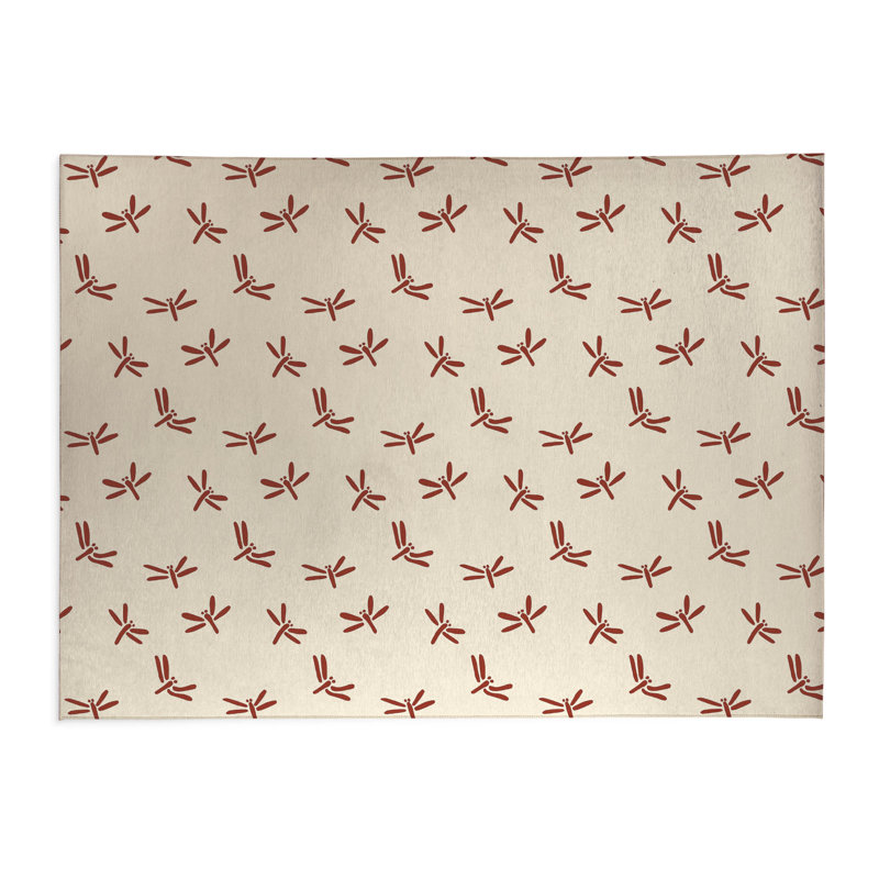 Tapis de bureau Dragonfly, L 60 po x P 36 po, Brique d'argile