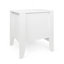 Table d'appoint blanche avec tiroirs et tablettes-1043361857