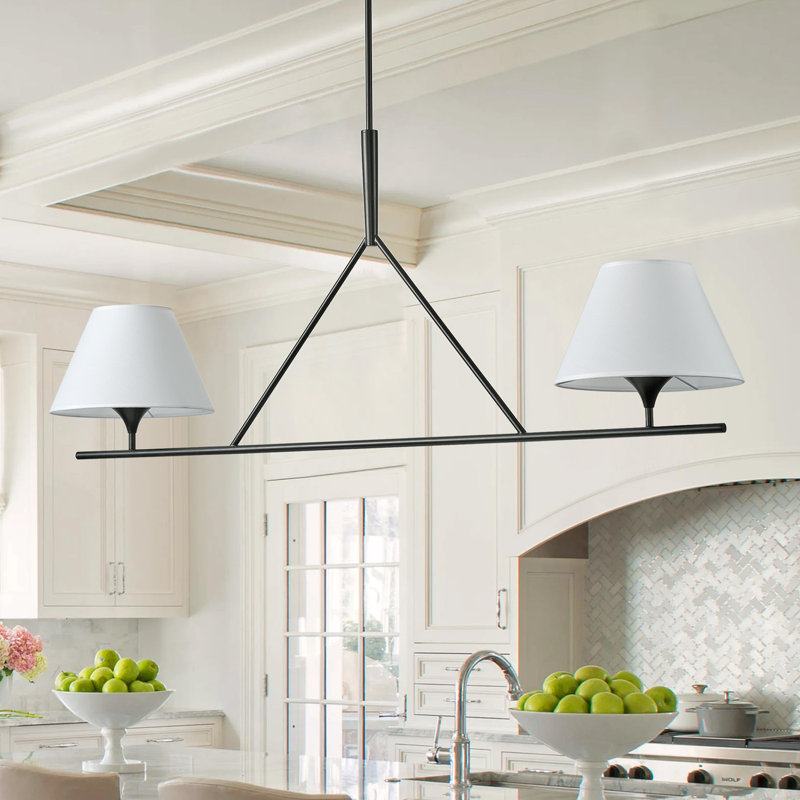 2-Black dimmable iron pendant light