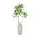 84.3'' Artificial Japanese Blueberry Tree In A Tall Beige Fiberstone Planter Perfect For Indoor And Outdoor Use