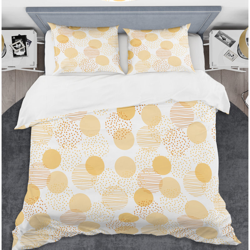 Retro Art Deco - Mid century bedding set - Modern Mid-century Bed cover set, Full/Queen Duvet Cover + 2 Shams