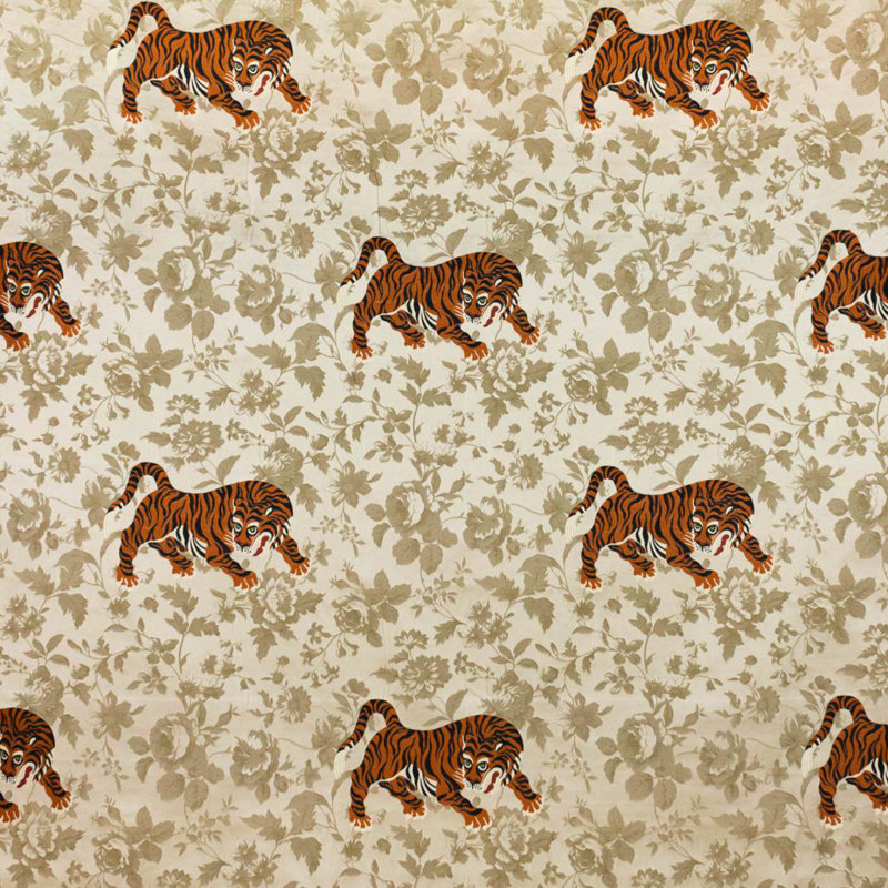Floral Fabric, Natural