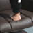 Nelsa Faux Leather Swivel Recliner-545778146