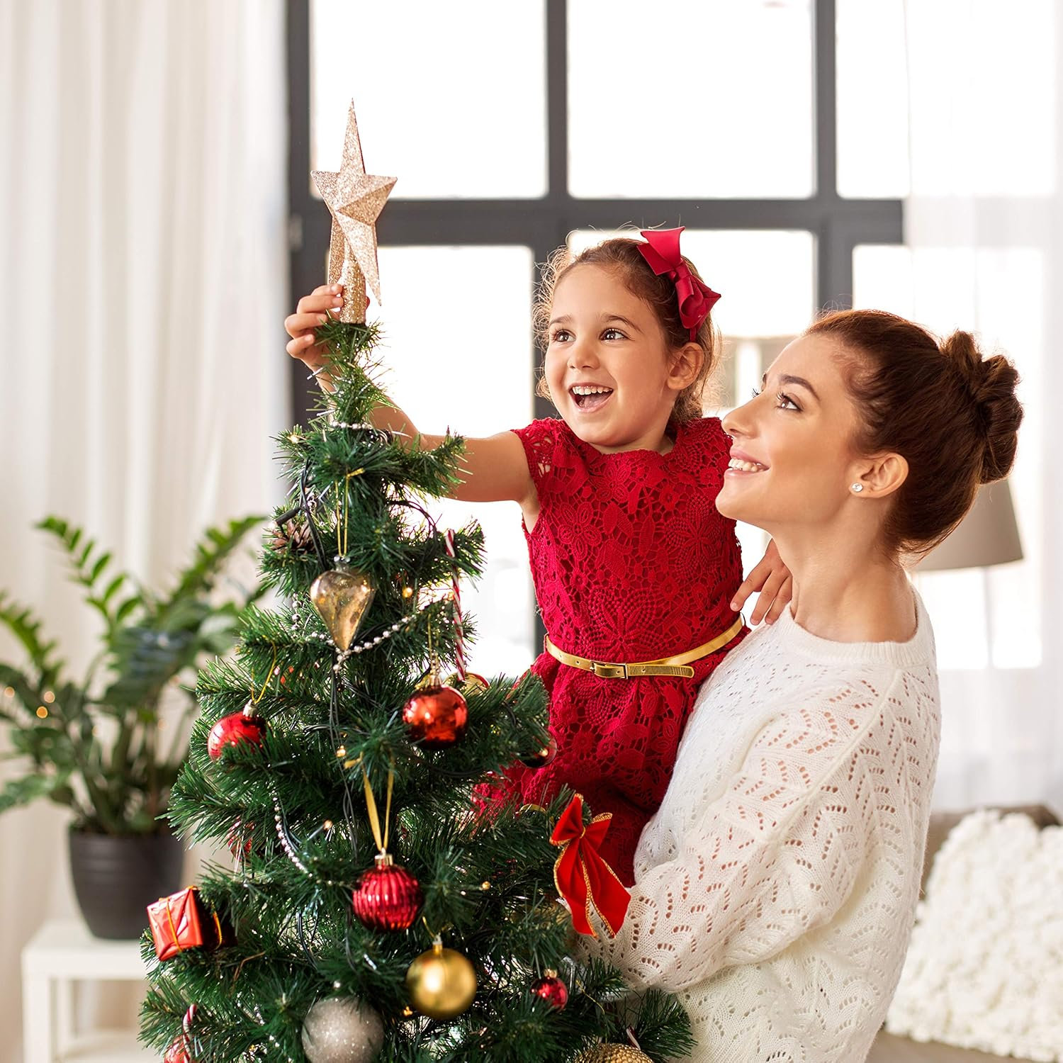 The Holiday Aisle® 2" Tree Topper, Gold