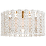 Catania 17" Flush Mount With Cream Braided Rope
