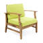 Fauteuil club Perla, vert