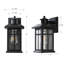 Outdoor Wall Lantern with Clear Seeded Glass